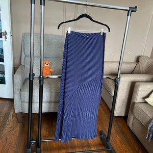 Navy blue maxi skirt